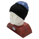 CHAPAL レザーニットキャップ ブルー