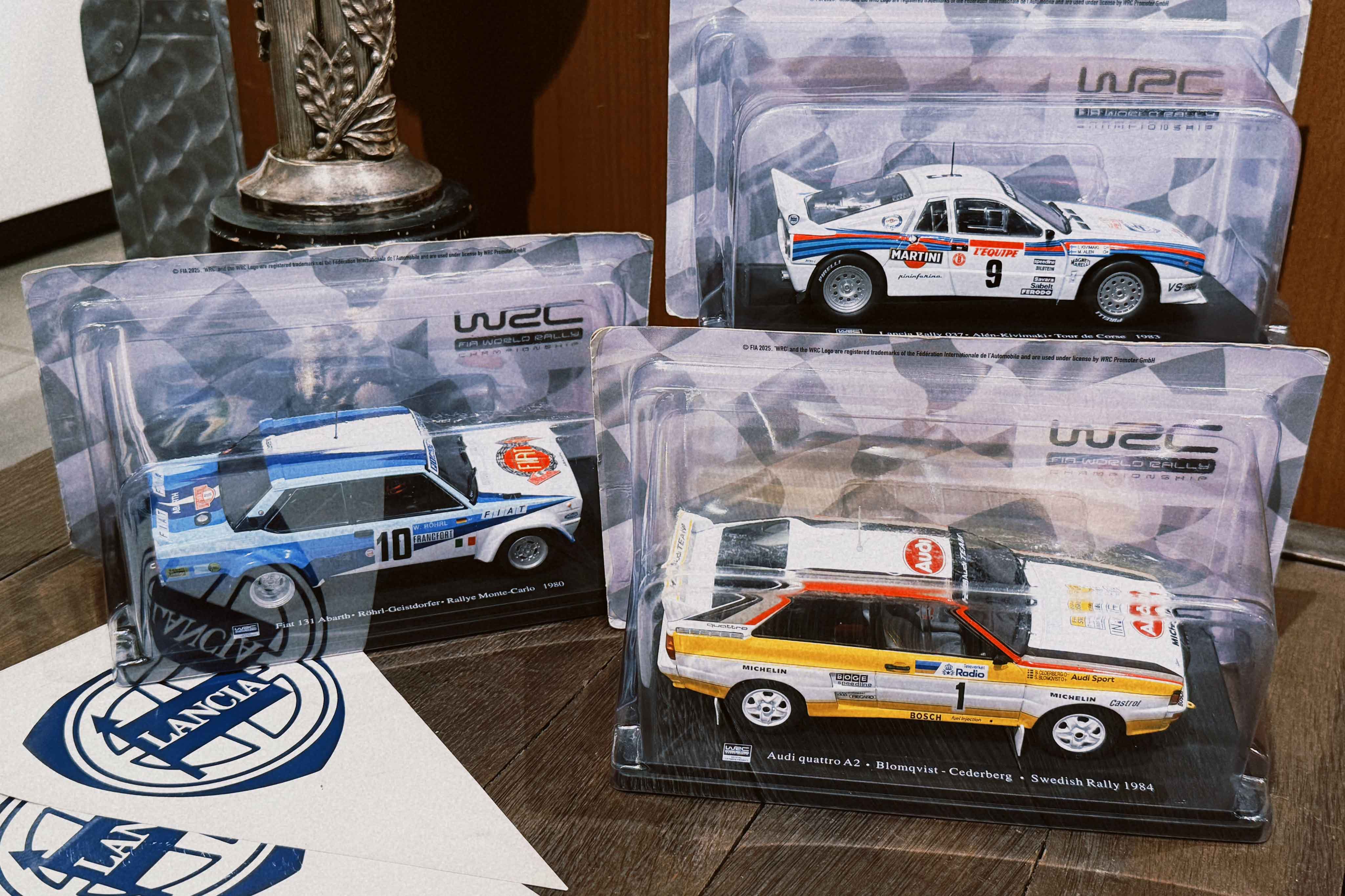 1/24モデルカー Fiat & Audi & Lancia