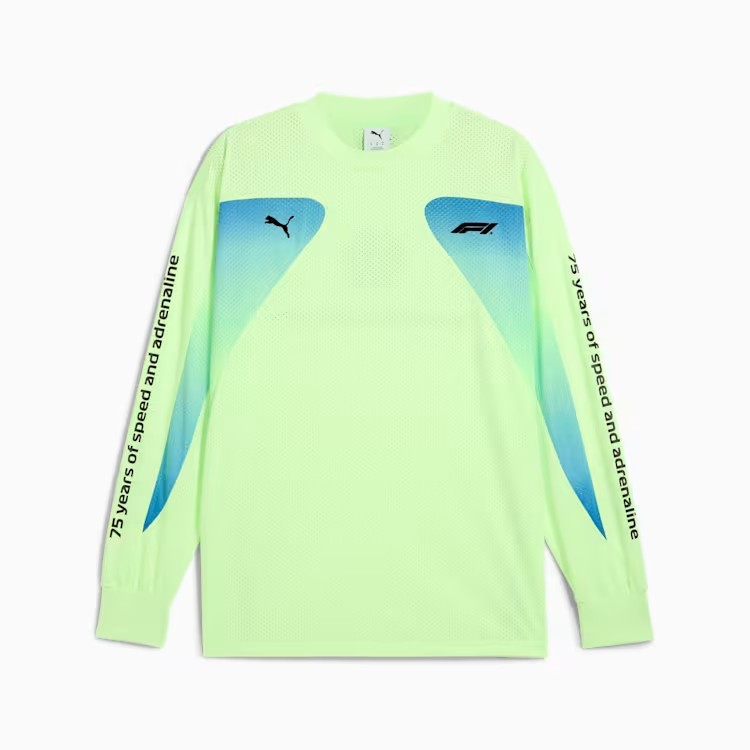 PUMA×F1 オーバーサイズ LS Tシャツ イエロー