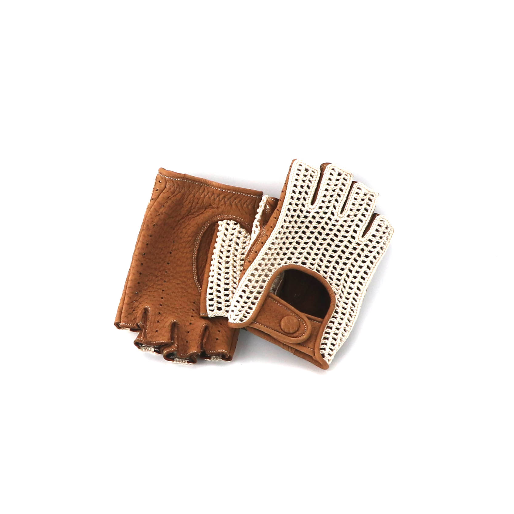 Driving Gloves / PKR-071 Ivory×Cork