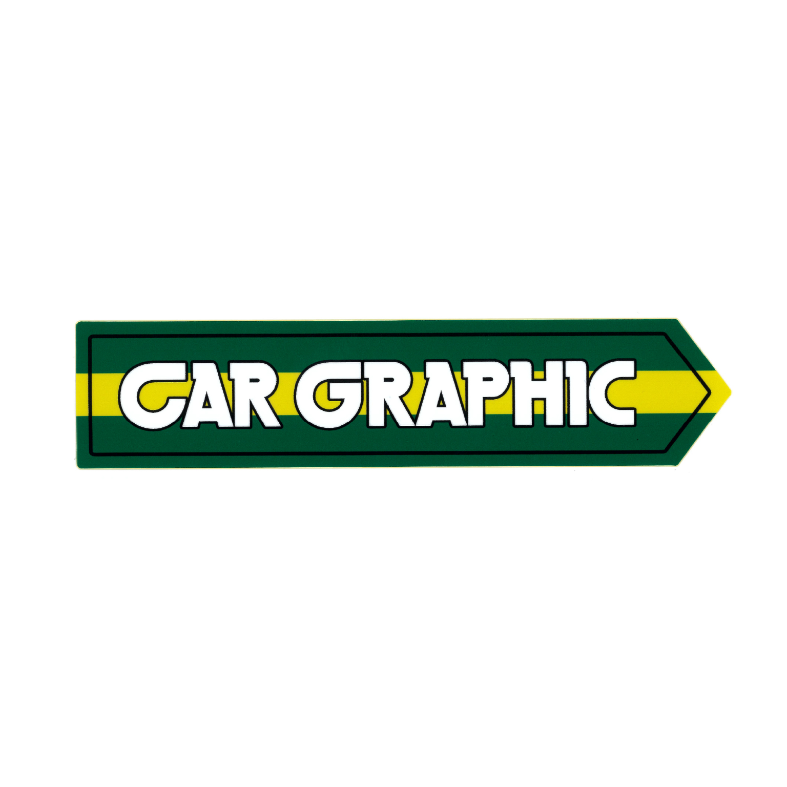 CG オリジナルステッカー サインポスト Green×Yellow