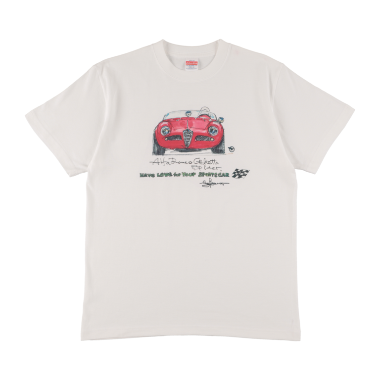 Sportscars by Bow。Tシャツ / アルファロメオ ジュリエッタ スパイダーイメージ0