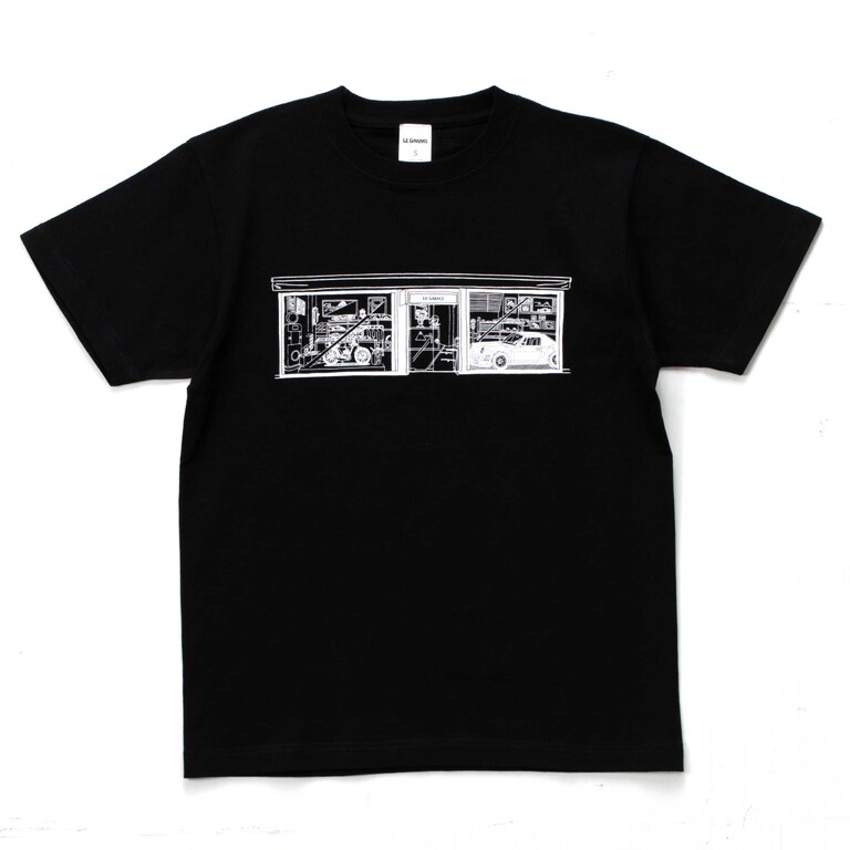 LE GARAGE イラストTシャツ / BLACKイメージ0