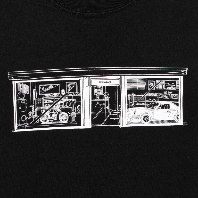LE GARAGE イラストTシャツ / BLACKイメージ2