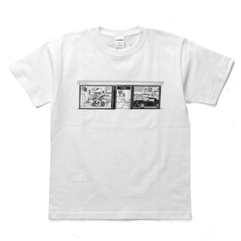 LE GARAGE イラストTシャツ / WHITEイメージ0