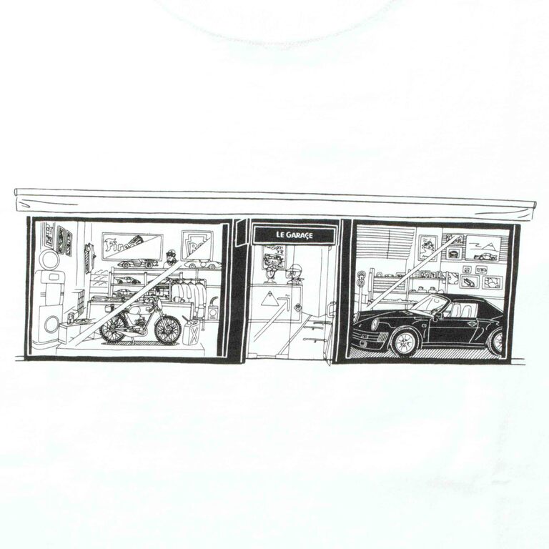 LE GARAGE イラストTシャツ / WHITEイメージ2