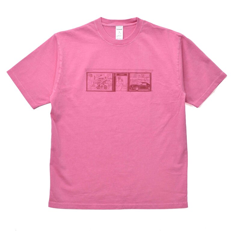 LE GARAGE イラストTシャツ / PINKイメージ0