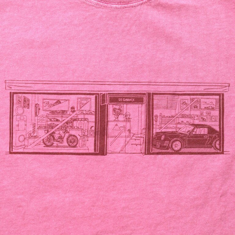 LE GARAGE イラストTシャツ / PINKイメージ2
