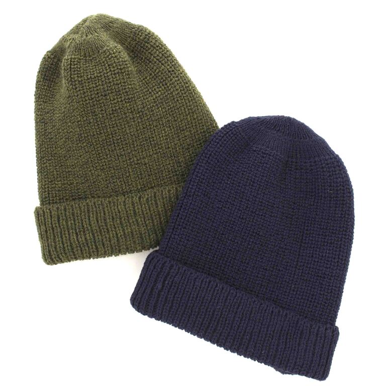 PORTER RIBBED BEANIE オリーブイメージ1