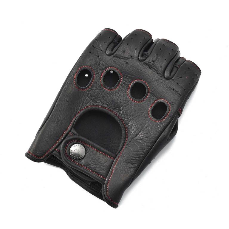 Driving Gloves / DDR-040 Black(Redステッチ)イメージ1
