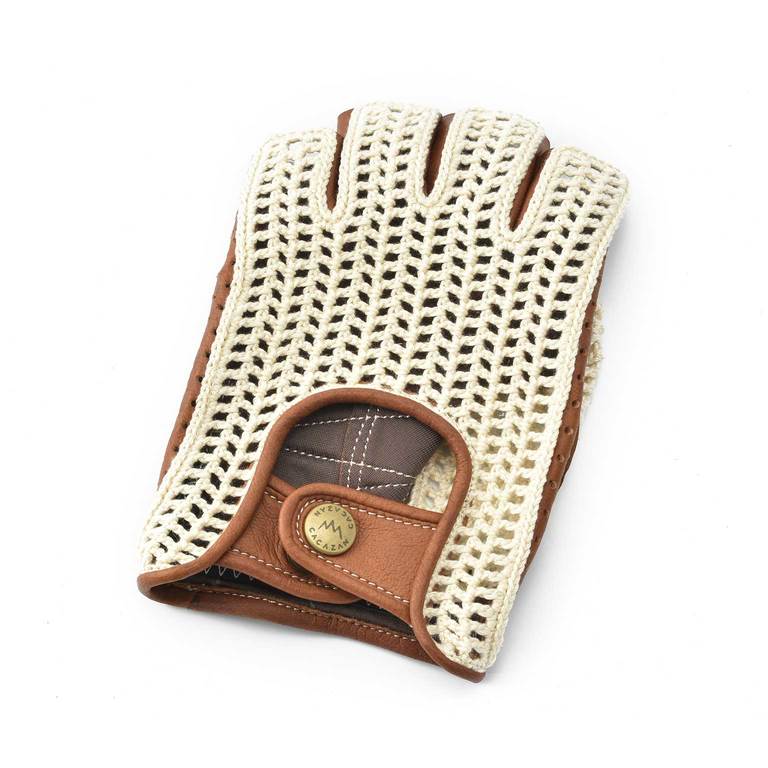 Driving Gloves / KNR-071 Ivory/Caramelイメージ1