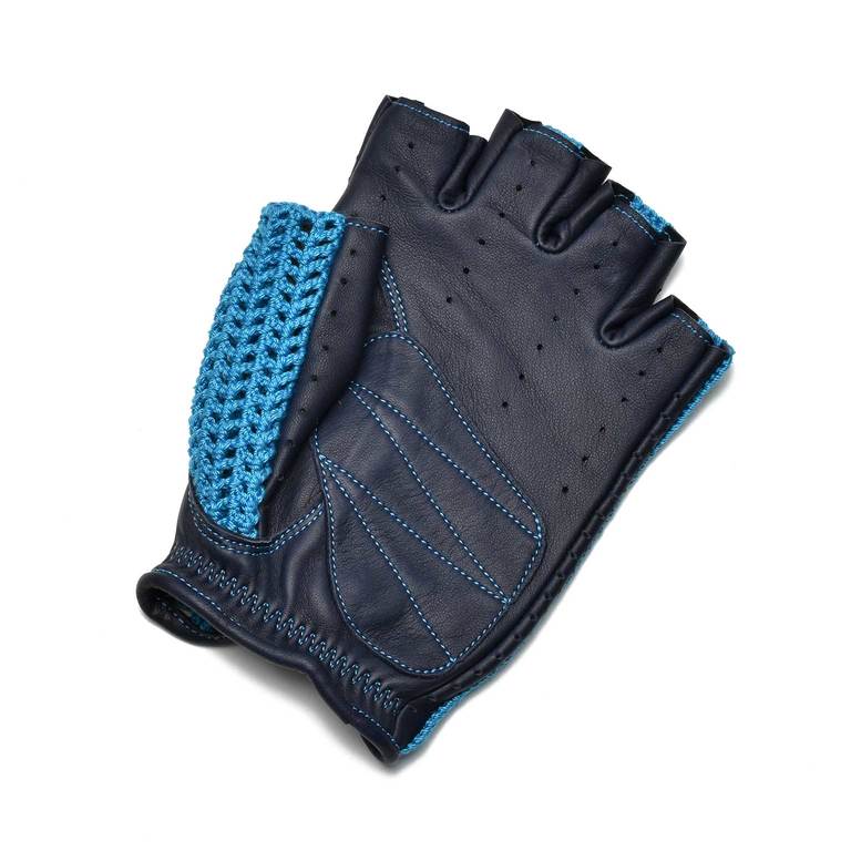 Driving Gloves / KNR-071 Turquoise Blue/Navyイメージ1