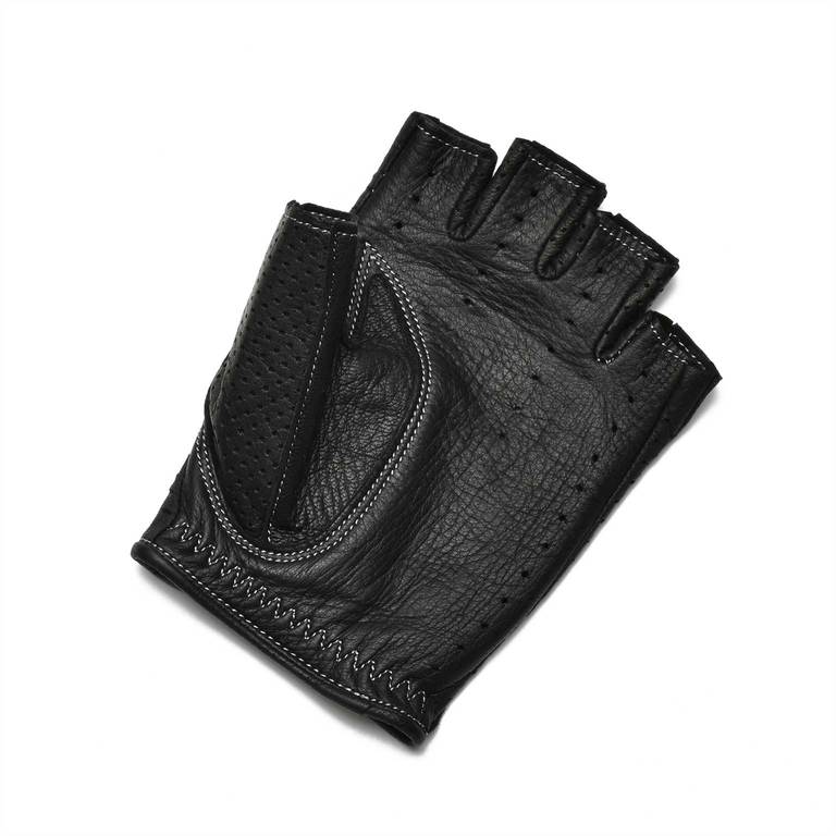 Driving Gloves / DDR-070 Black/Silverステッチイメージ1