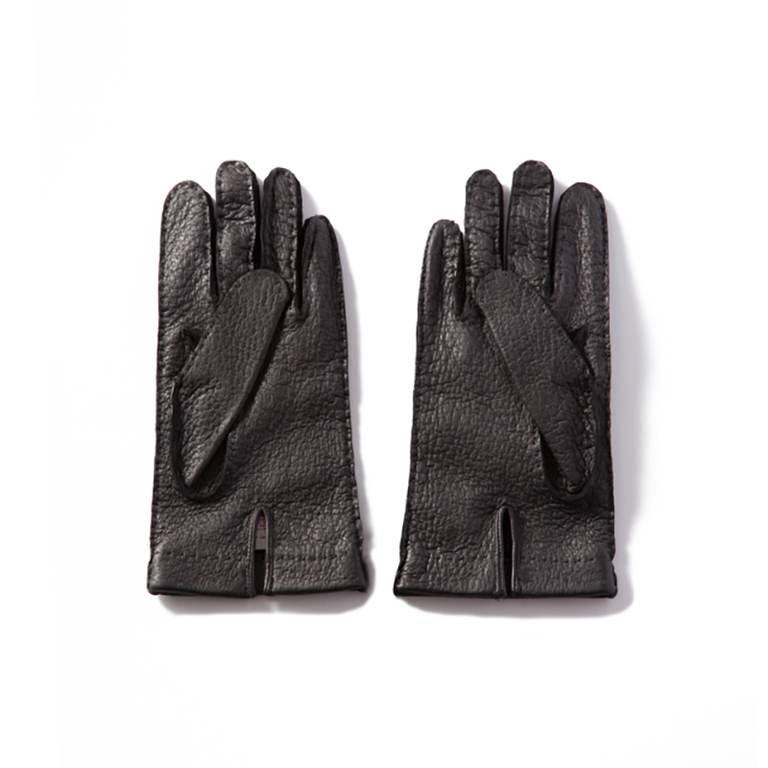 Peccary Leather Gloves - Blackイメージ1