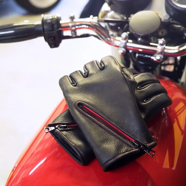 Bike Gloves / TAKA-065 Black(Redステッチ)イメージ5