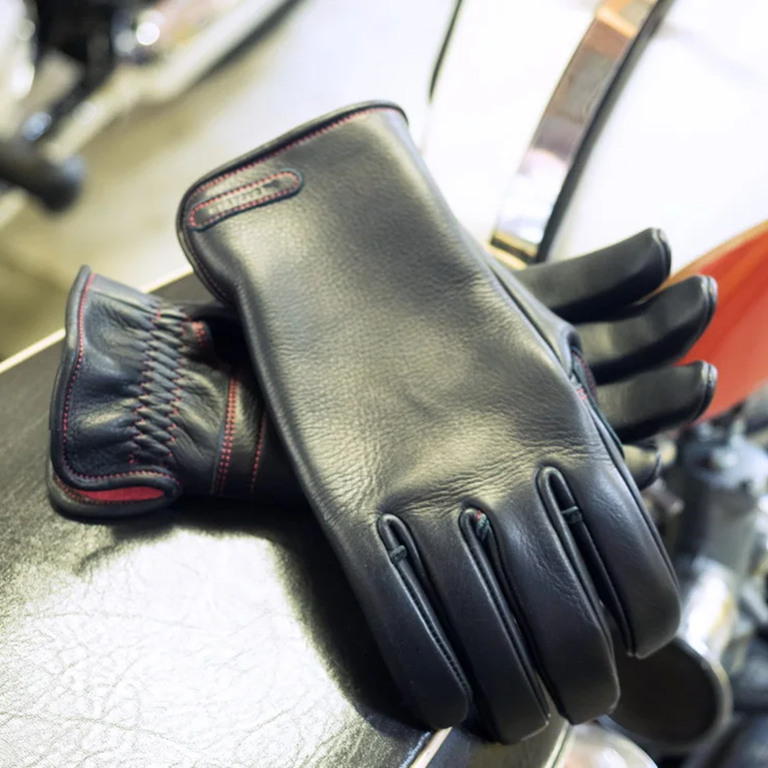 Bike Gloves / TAKA-062 Black(Redステッチ)イメージ4
