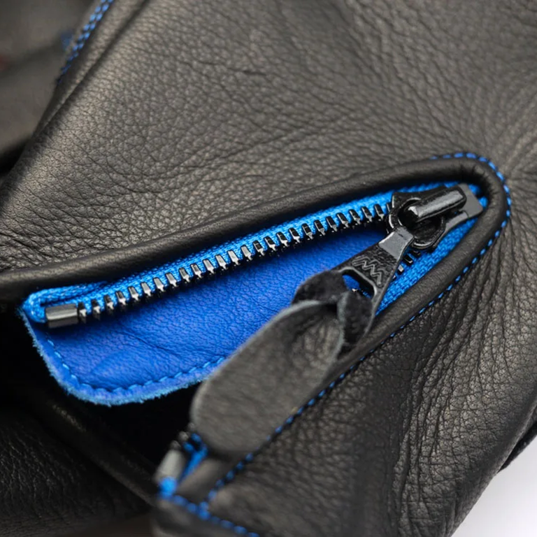 Bike Gloves / ZZR-055 Black/Blueステッチイメージ1