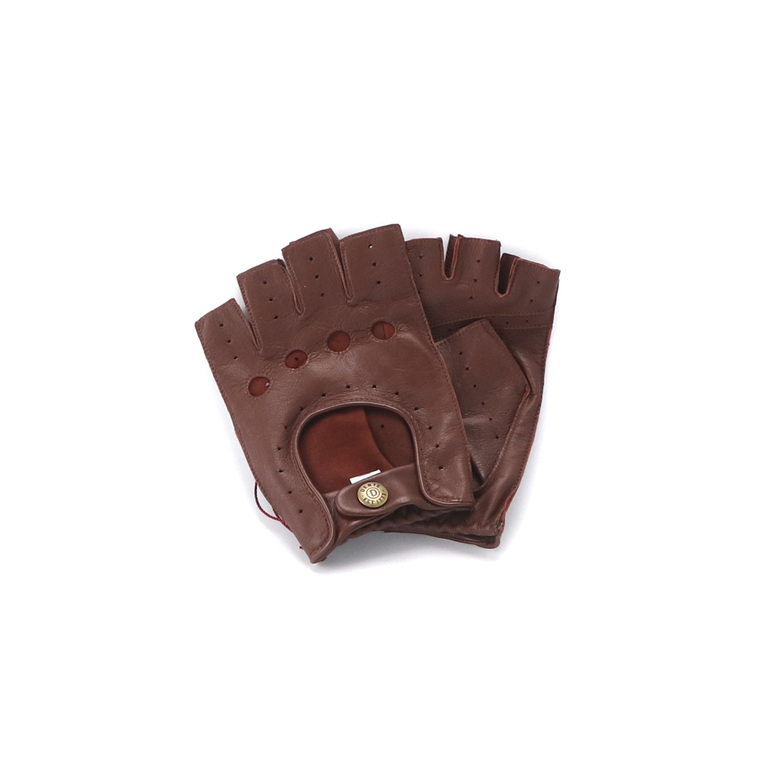 Half Driving Gloves - Brownイメージ0