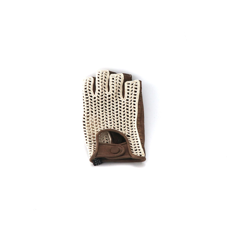 Driving Gloves / PKR-071 Ivory×Light Brownイメージ1