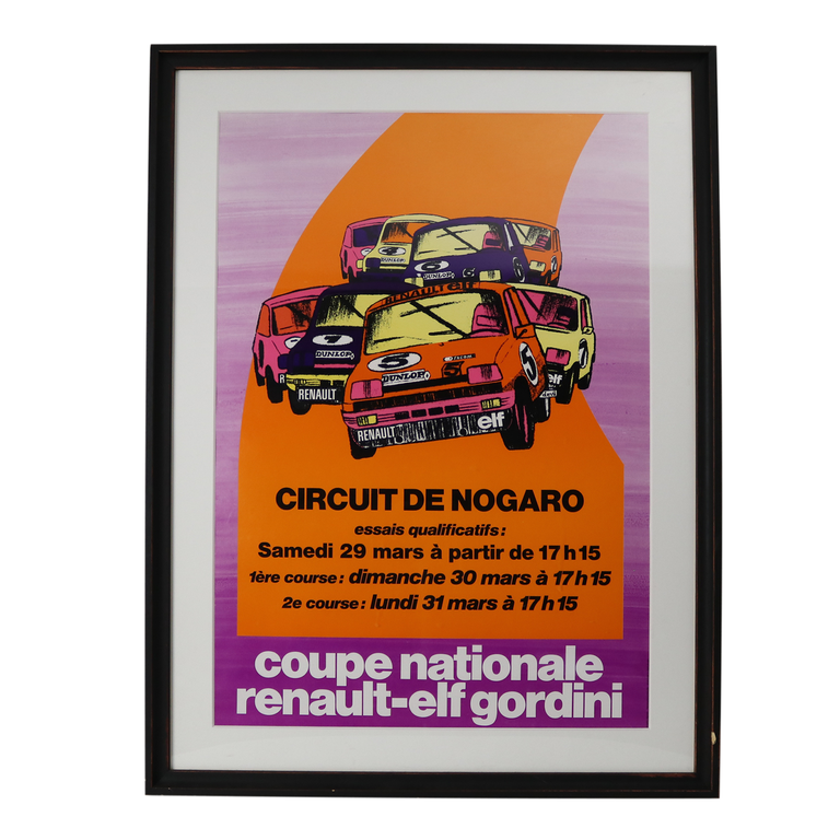 オリジナルポスター額装品 / coupe nationale renault-elf gordini イメージ0