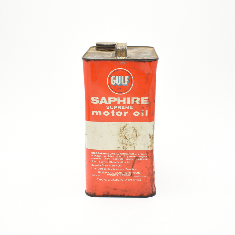 オイル缶 / Gulf SAPHIRE SUPREME motor oilイメージ4
