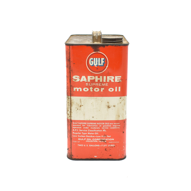 オイル缶 / Gulf SAPHIRE SUPREME motor oilイメージ5