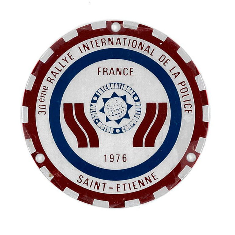 1976 FRANCE Rallye de la Police Car Badgeイメージ0