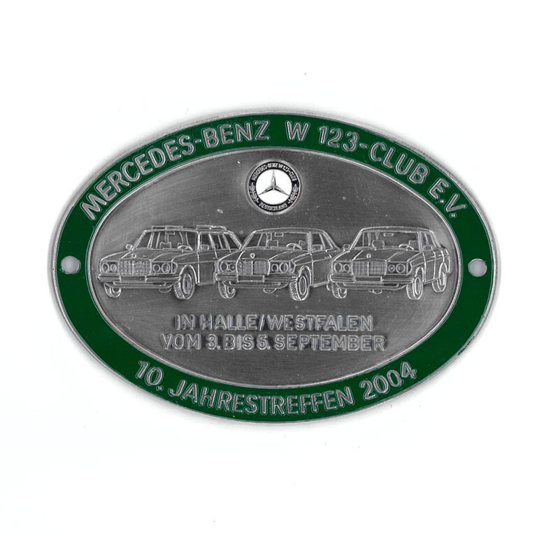 2004 Mercedes-Benz W123 CLUB Car Badgeイメージ0