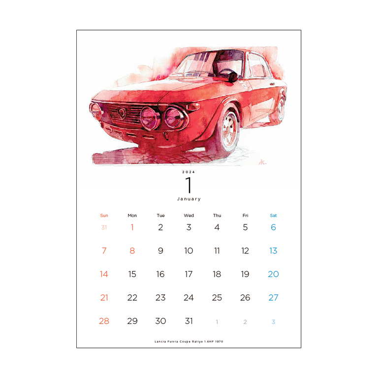 CAR GRAPHIC オリジナルカレンダー 2024イメージ1