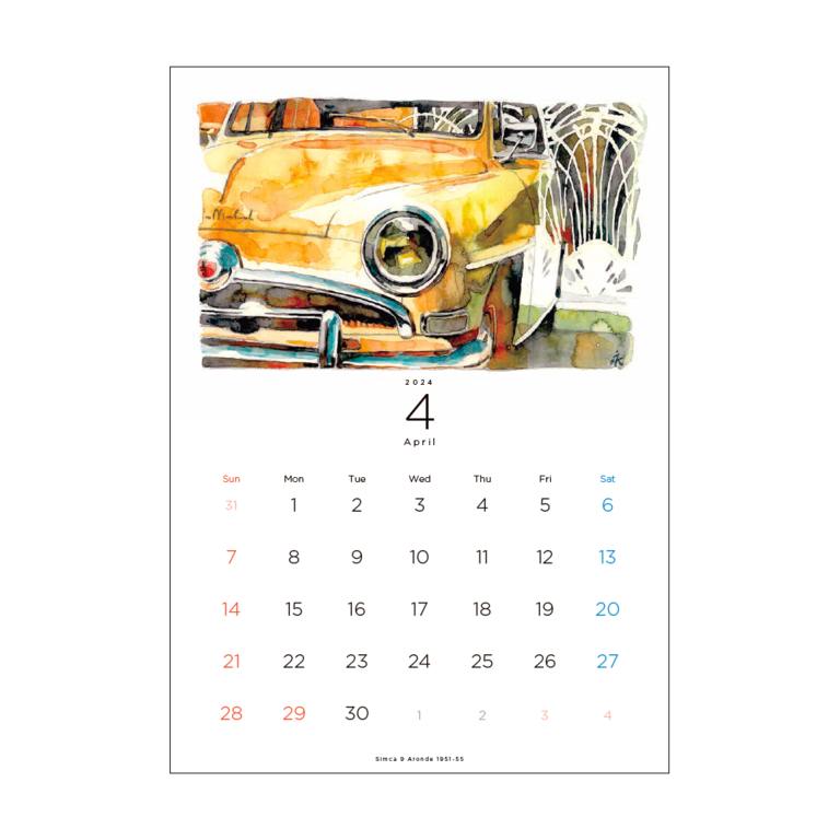 CAR GRAPHIC オリジナルカレンダー 2024イメージ2