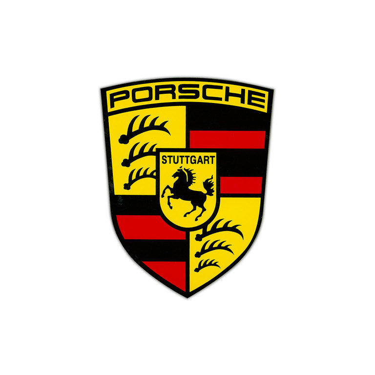 PORSCHE クレスト ステッカー - XLイメージ0