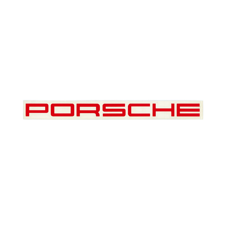 PORSCHE ロゴステッカー L レッドイメージ0