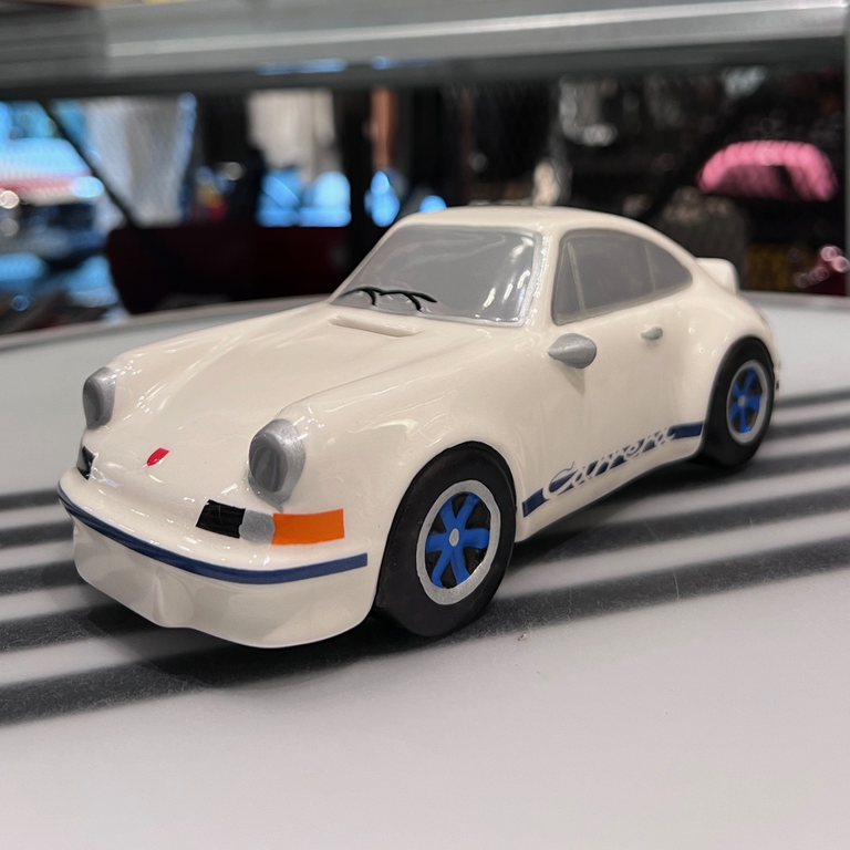 Porsche 911 貯金箱 / White - Blueイメージ0