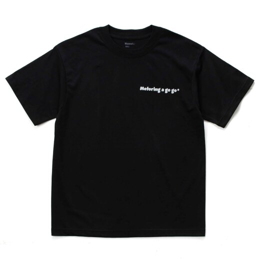 Motoring a go go Tシャツ / BLACK