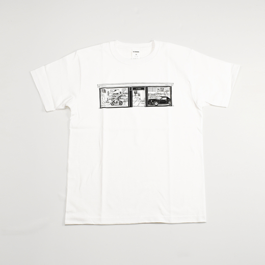 LE GARAGE イラストTシャツ / WHITE