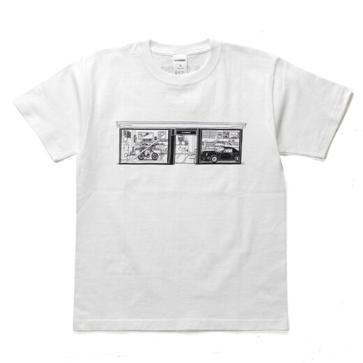 LE GARAGE イラストTシャツ / WHITE