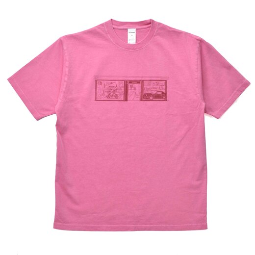 LE GARAGE イラストTシャツ / PINK