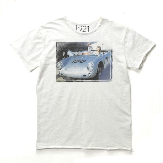 Porsche550 & JamesDean Tシャツ