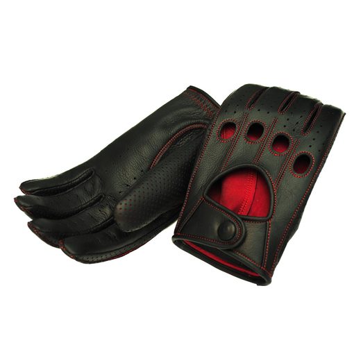 Driving Gloves / DDR-060 Black(Redステッチ)