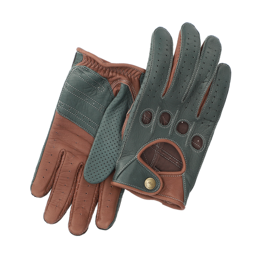 Driving Gloves / DDR-061R Green/Brown