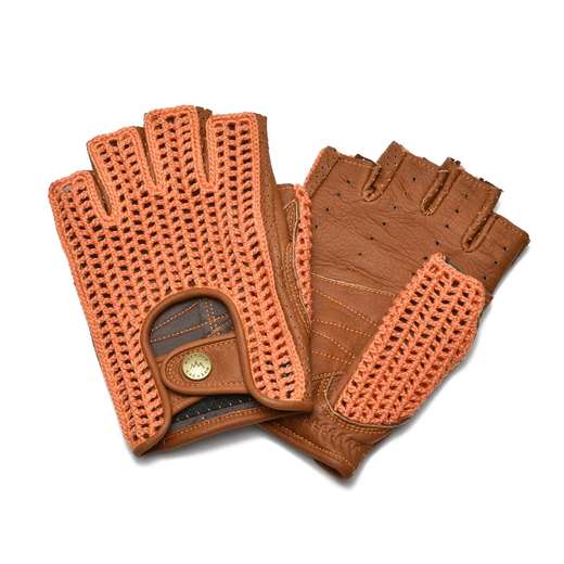 Driving Gloves / KNR-071 Orange/Caramel