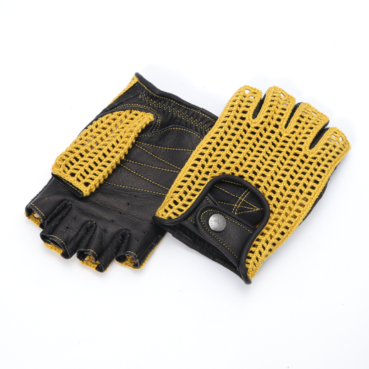 Driving Gloves / KNR-071 Yellow/Black