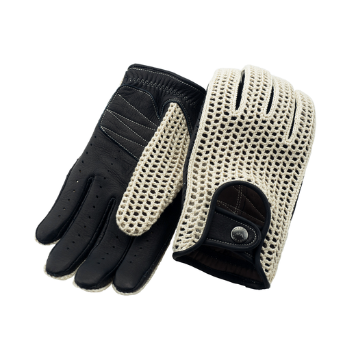 Driving Gloves / KNR-061 Ivory/Navy