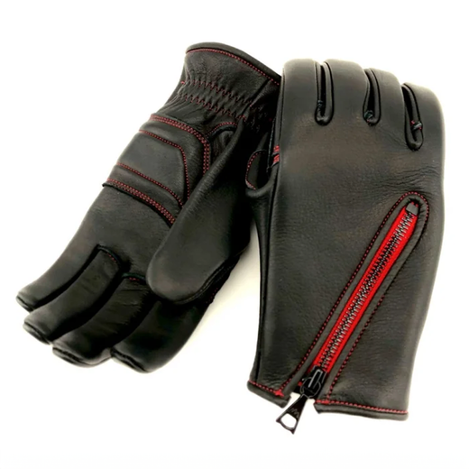 Bike Gloves / TAKA-065 Black(Redステッチ)