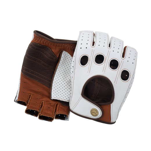 Driving Gloves / DDR-071R Ivory/Caramel