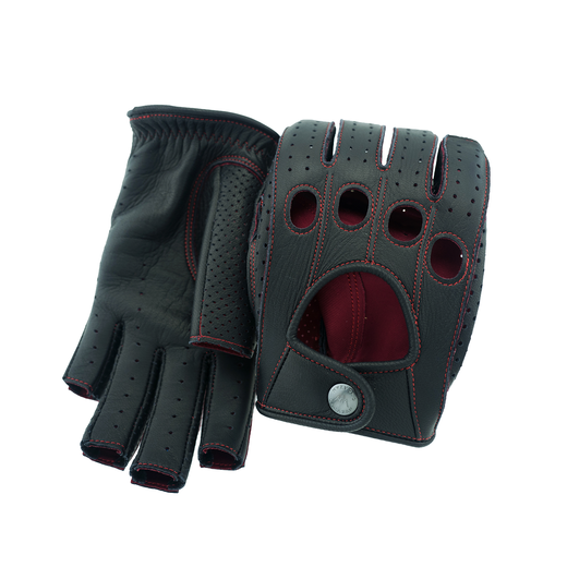 Driving Gloves / DDR-070L Black(Redステッチ)