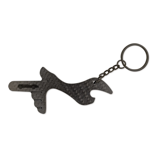 CARBON FIBER NO-TOUCH KEYCHAIN