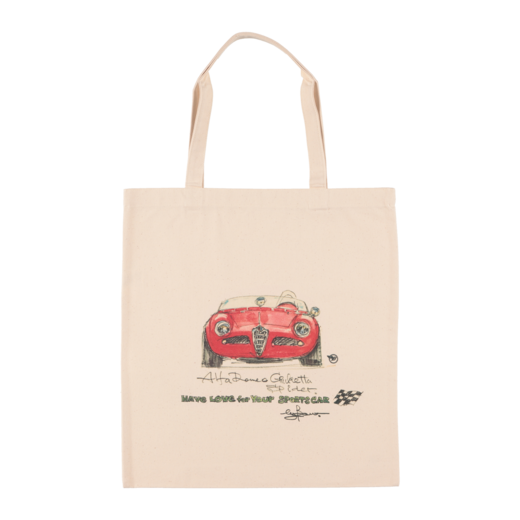 Sportscars Cotton Bag L / アルファロメオ ジュリエッタスパイダー