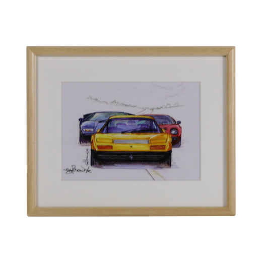 スポーツカープリント / Ferrari 365BB, Lamborghini Miura & Countach