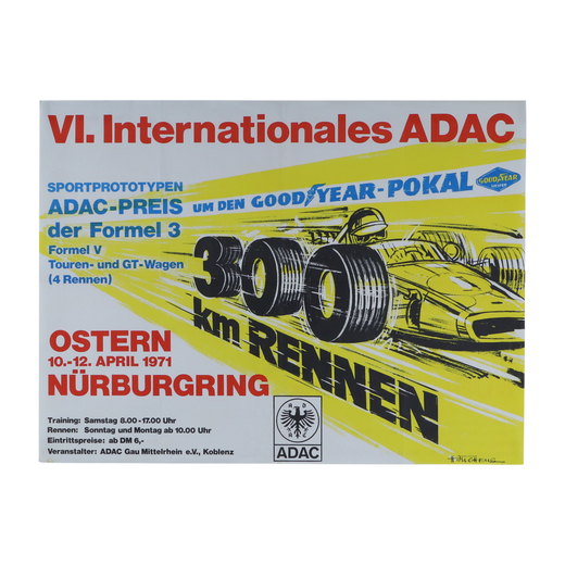 オリジナルポスター / VI.Internationales ADAC 300km RENNEN 1971